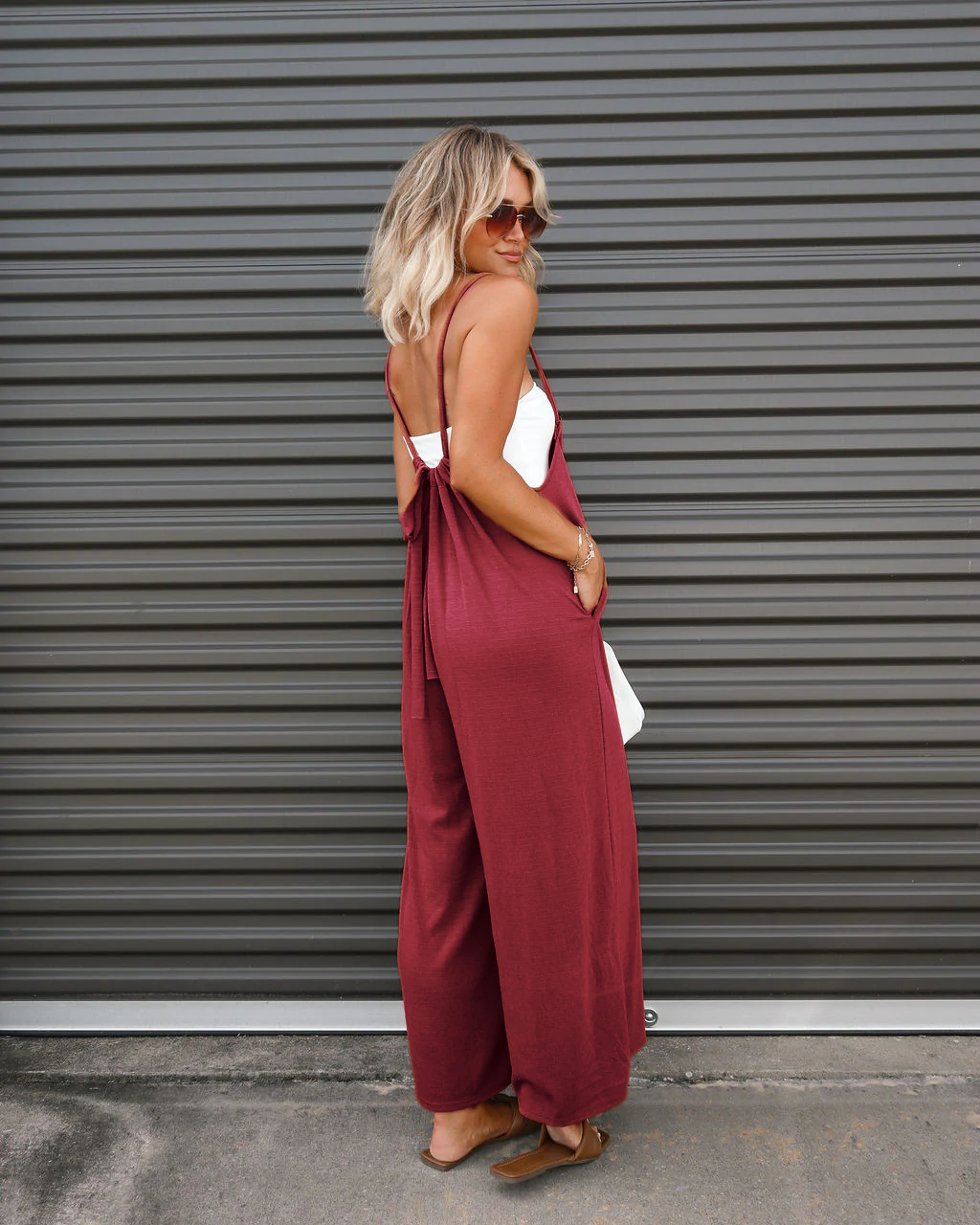 Suspender Loose Wide Leg Jumpsuit