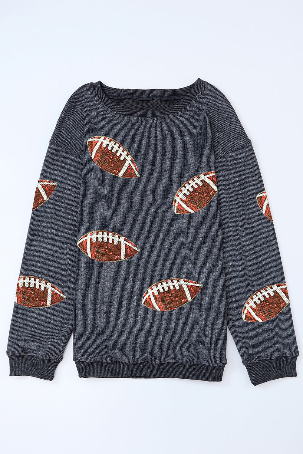 Rugby Graphic Corded Baggy Sweatshirt