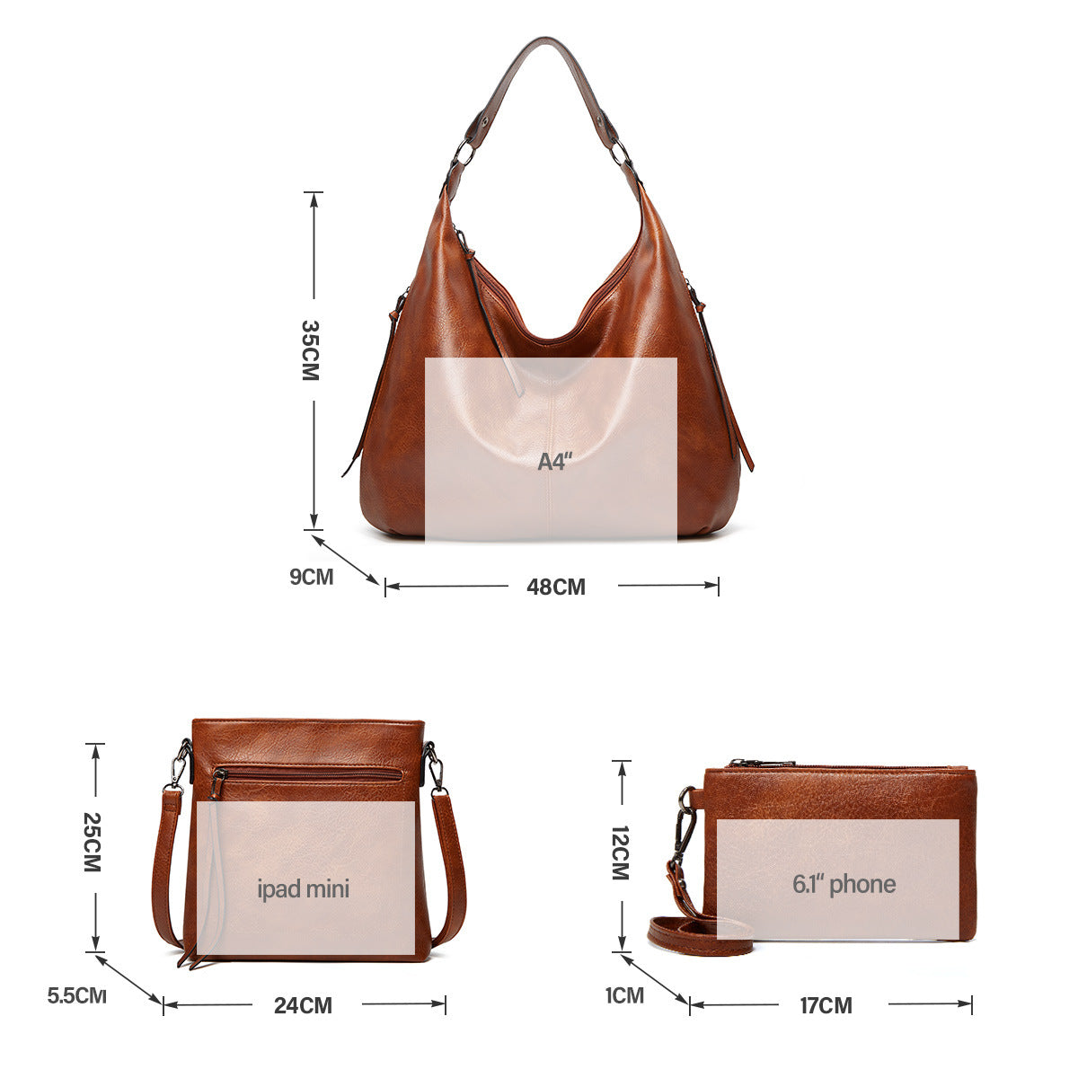 Ventage Caususl Tote Bag for Women Hobo Bag