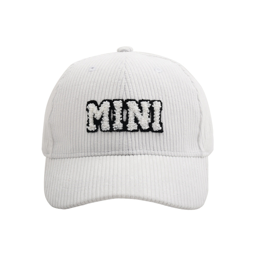 MAMA & MINI Embroidered Corduroy Baseball Cap