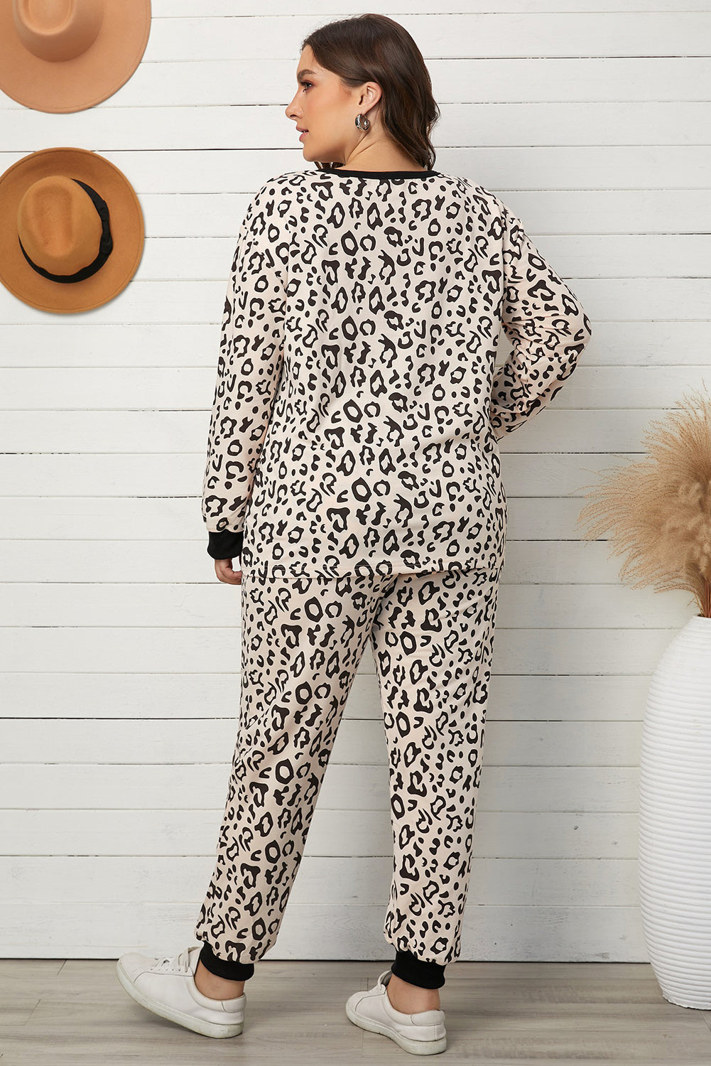 Leopard Plus Size Lounge Set