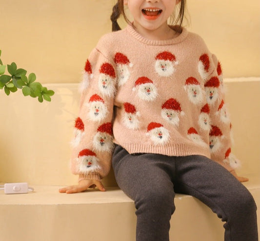 Mini Santa Claus Knitted Pullover