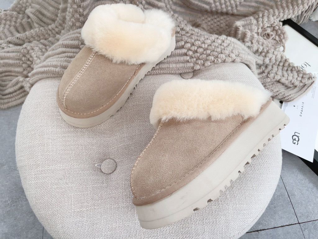 Unisex Winter Furry Shearling Slippers