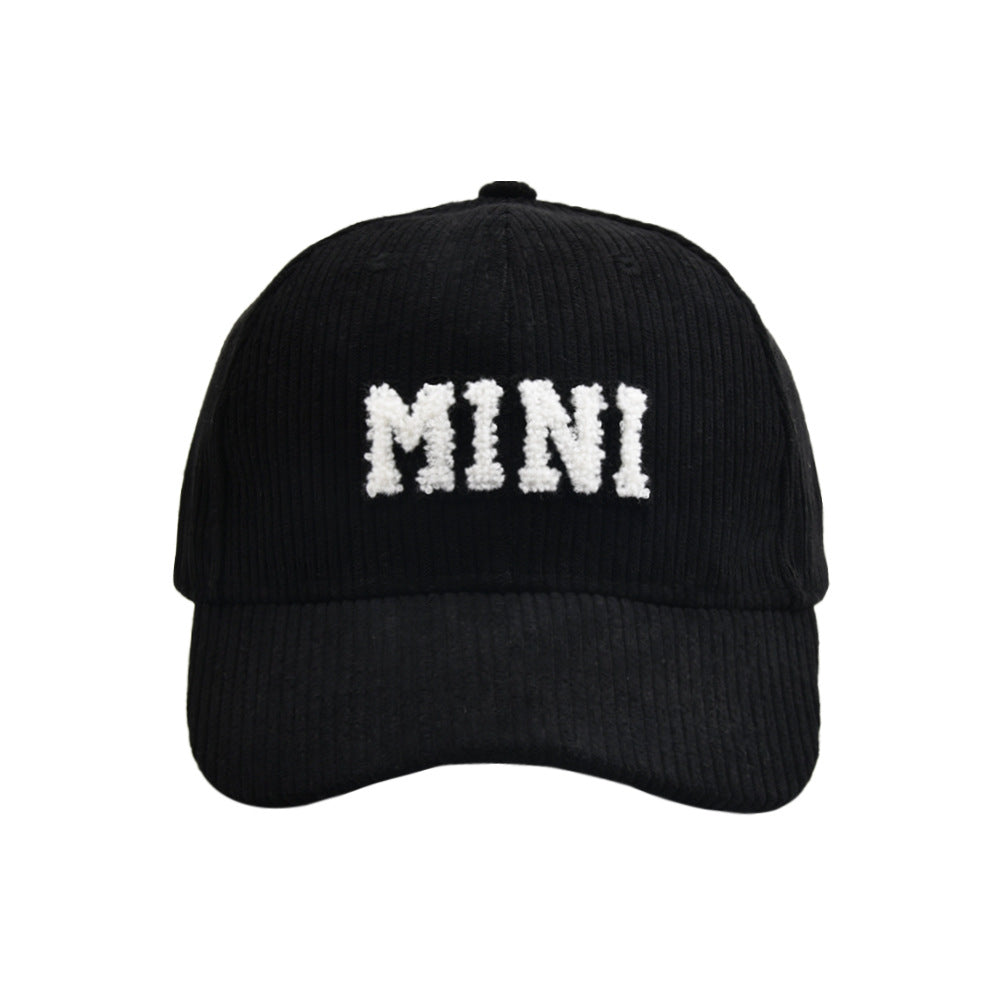 MAMA & MINI Embroidered Corduroy Baseball Cap