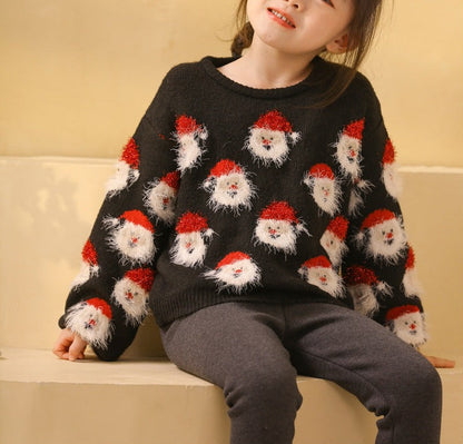 Mini Santa Claus Knitted Pullover