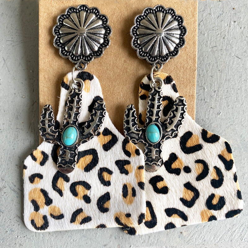 Animal Print Vintage Earrings |3PC