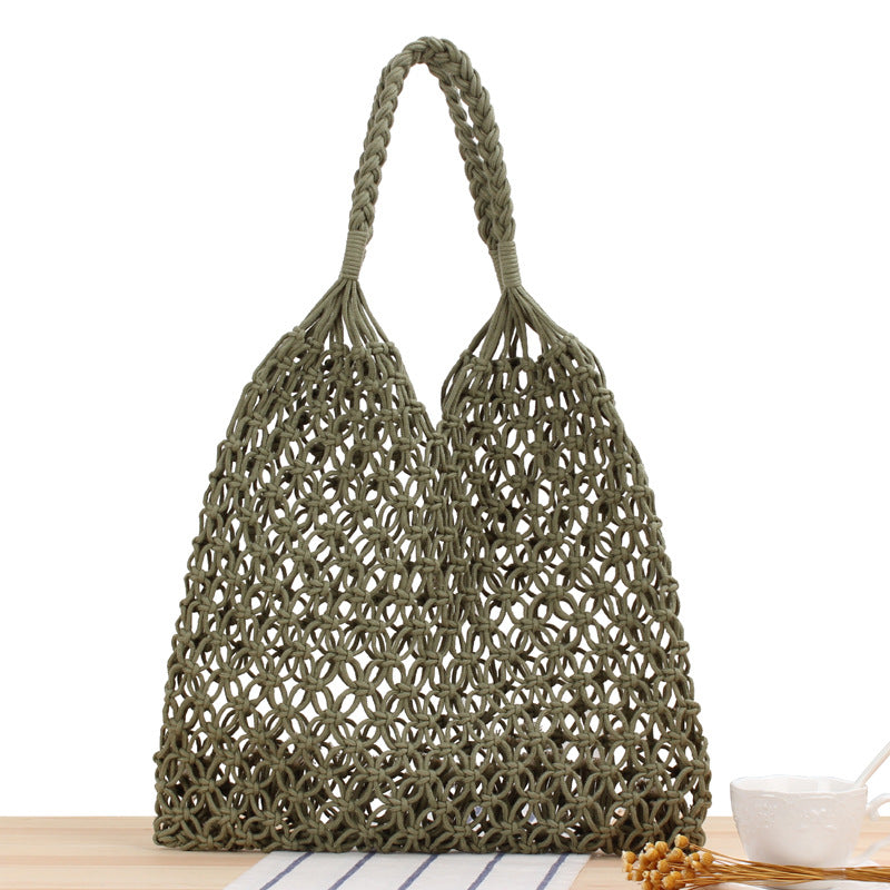 Women's Beach Handbag Woven Tote