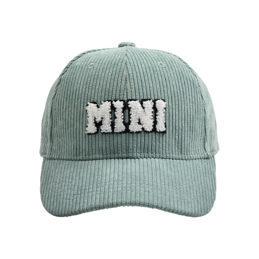 MAMA & MINI Embroidered Corduroy Baseball Cap