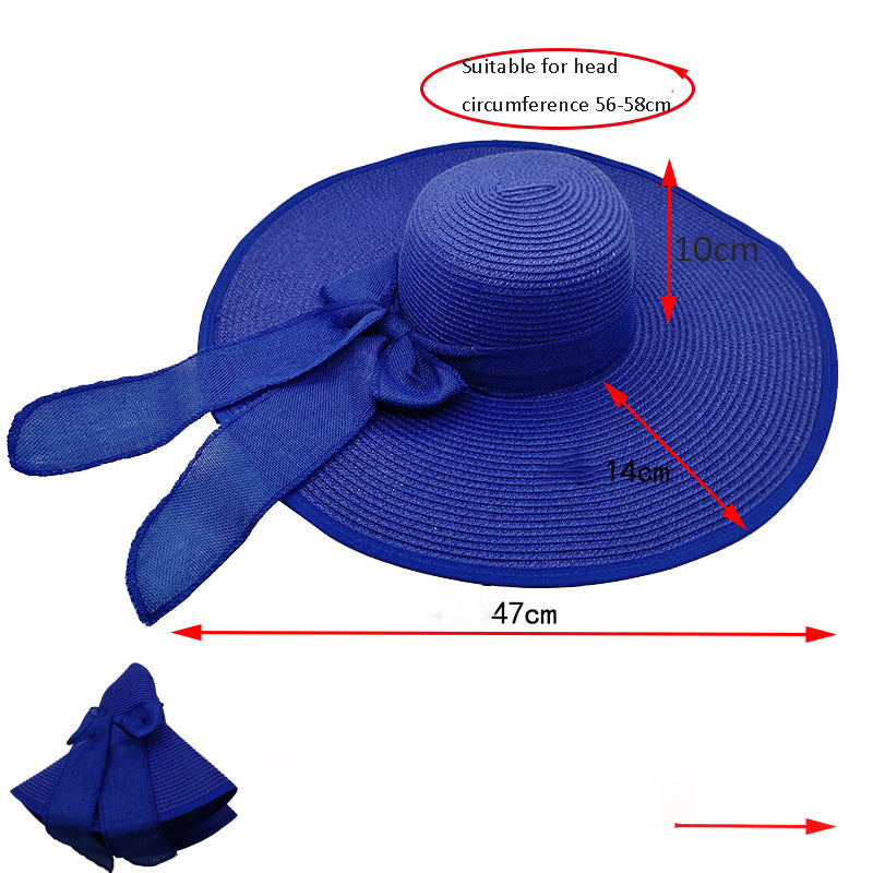 Women's Beach Sun Protection Straw Hat