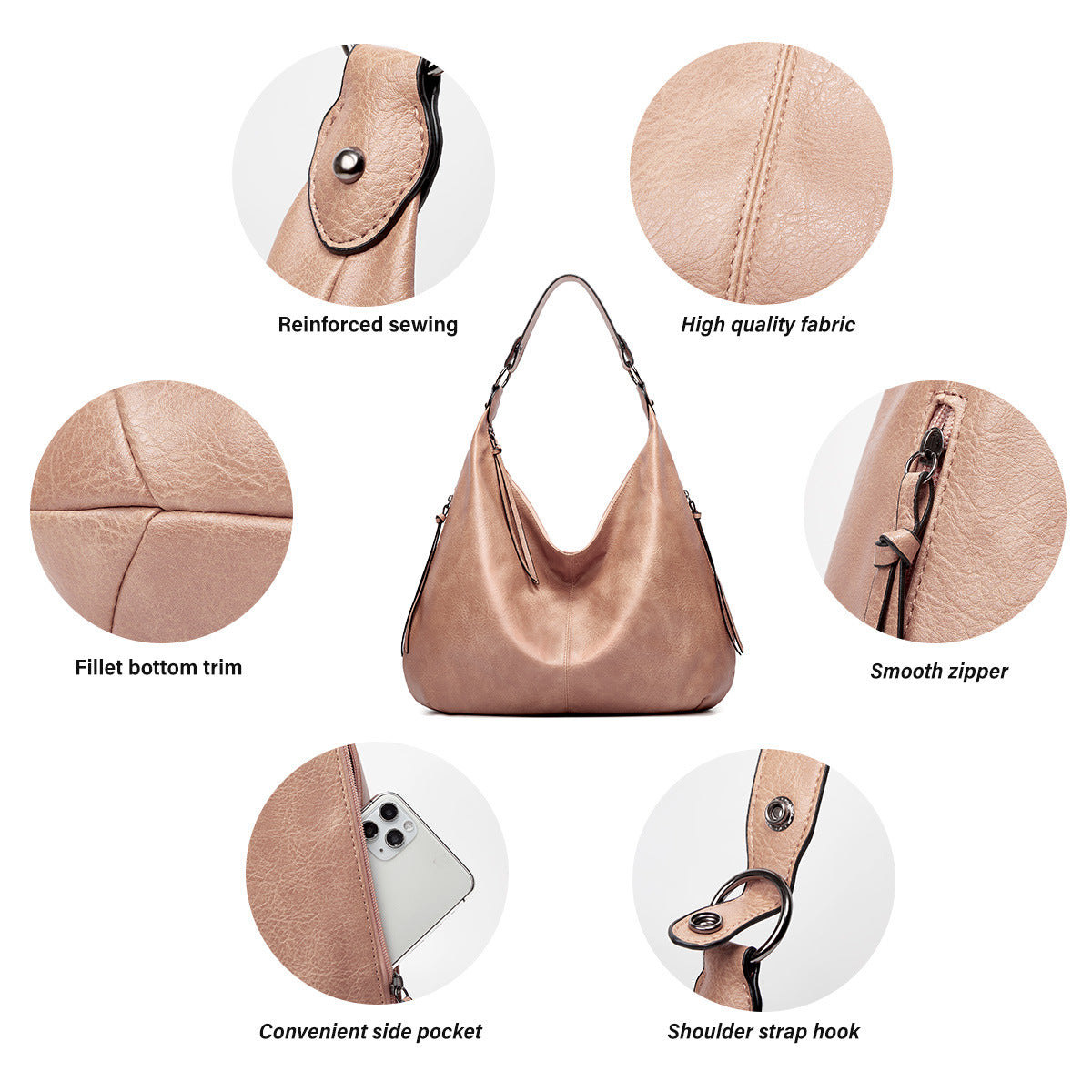 Ventage Caususl Tote Bag for Women Hobo Bag