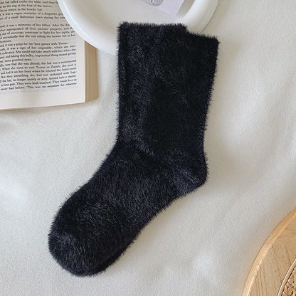 Mink Fur Socks