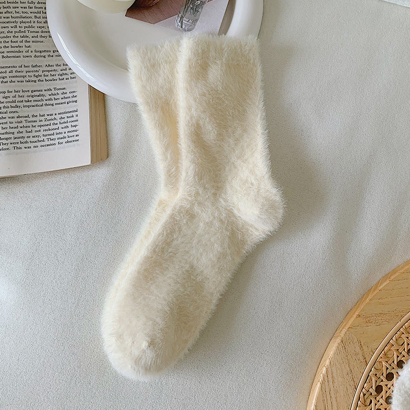 Mink Fur Socks