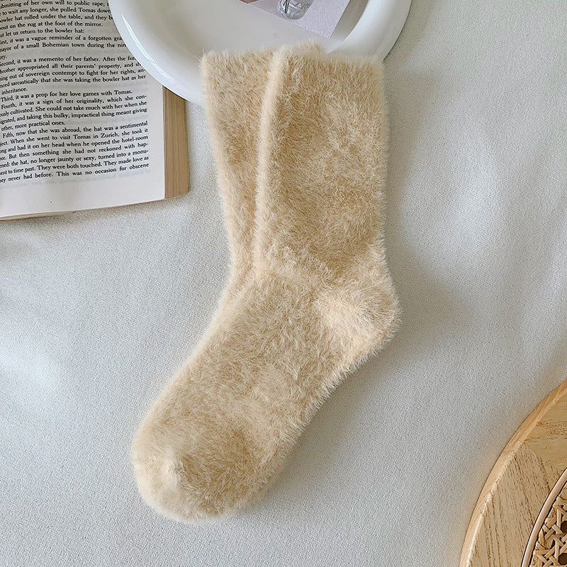 Mink Fur Socks