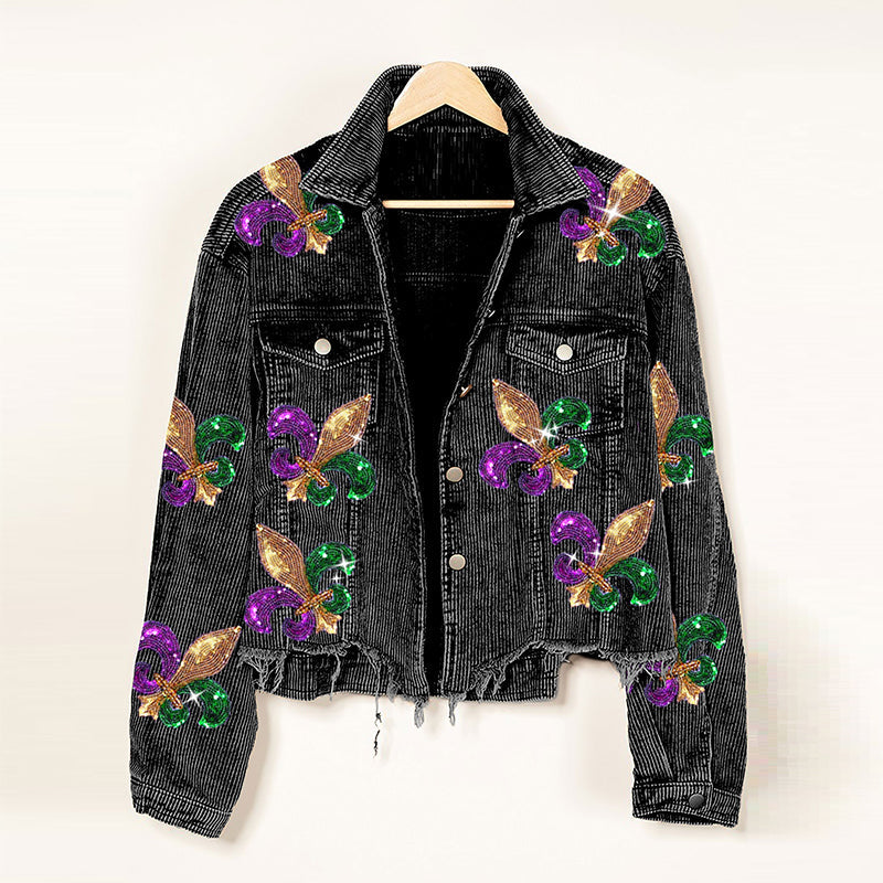 Corduroy Sequin Jacket