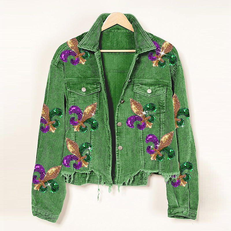 Corduroy Sequin Jacket