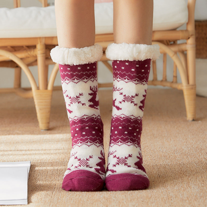 Women Cute Fuzzy Slipper Socks Floor Socks