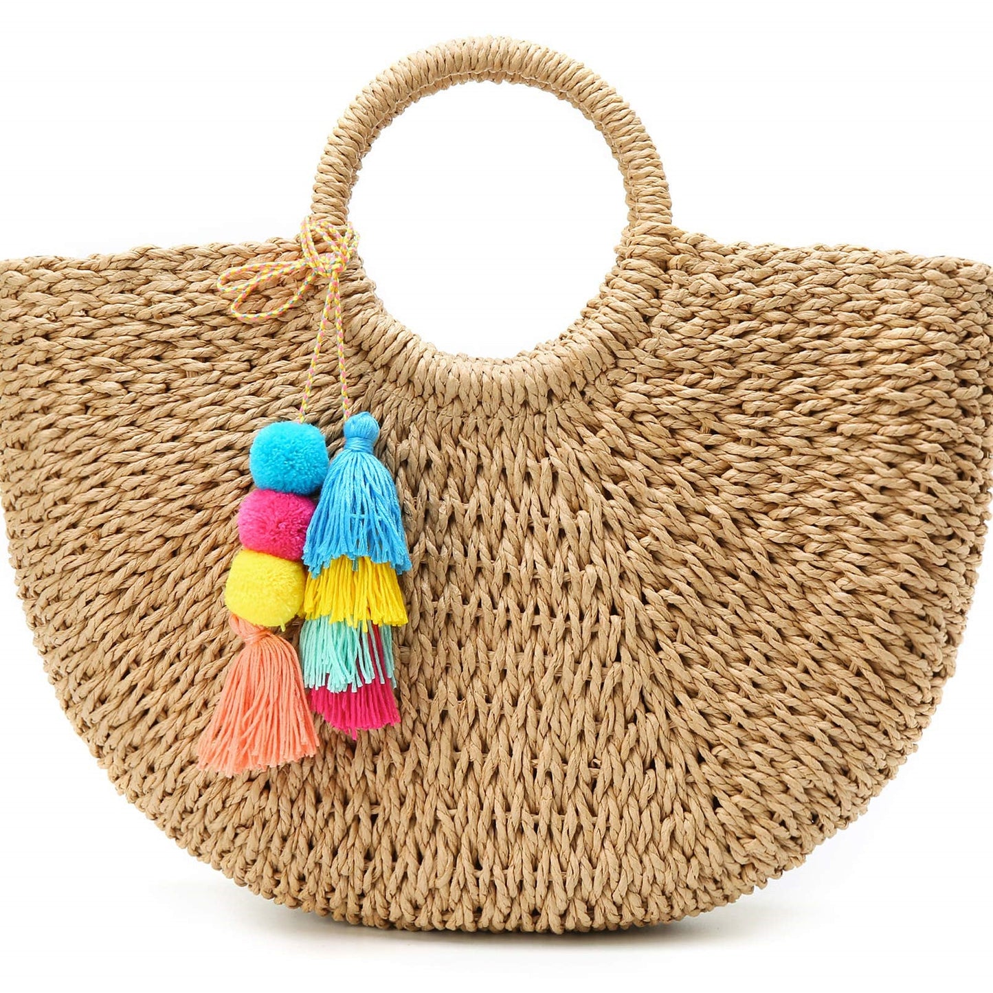 Women's Straw Summer Beach Tote