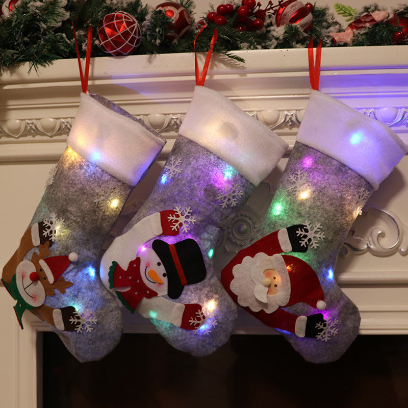 Christmas Eve Christmas Garter Lights Gift Bag