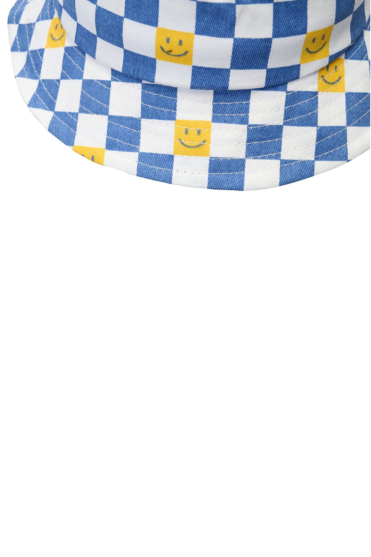 Kids  Smiley Plaid Bucket Hat