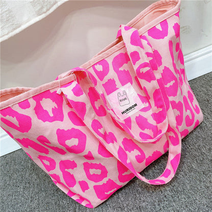 Leopard Pattern Shopping Recycled Bag