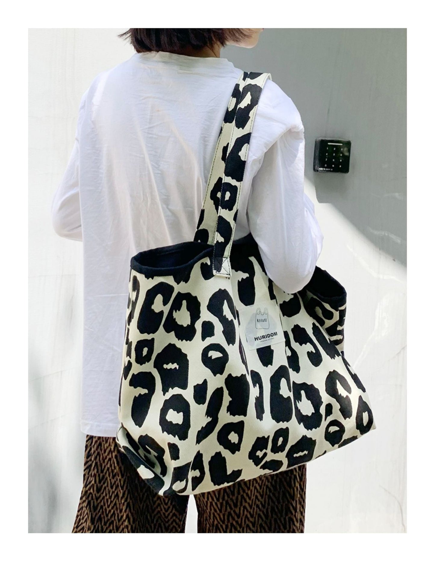 Leopard Pattern Shopping Recycled Bag