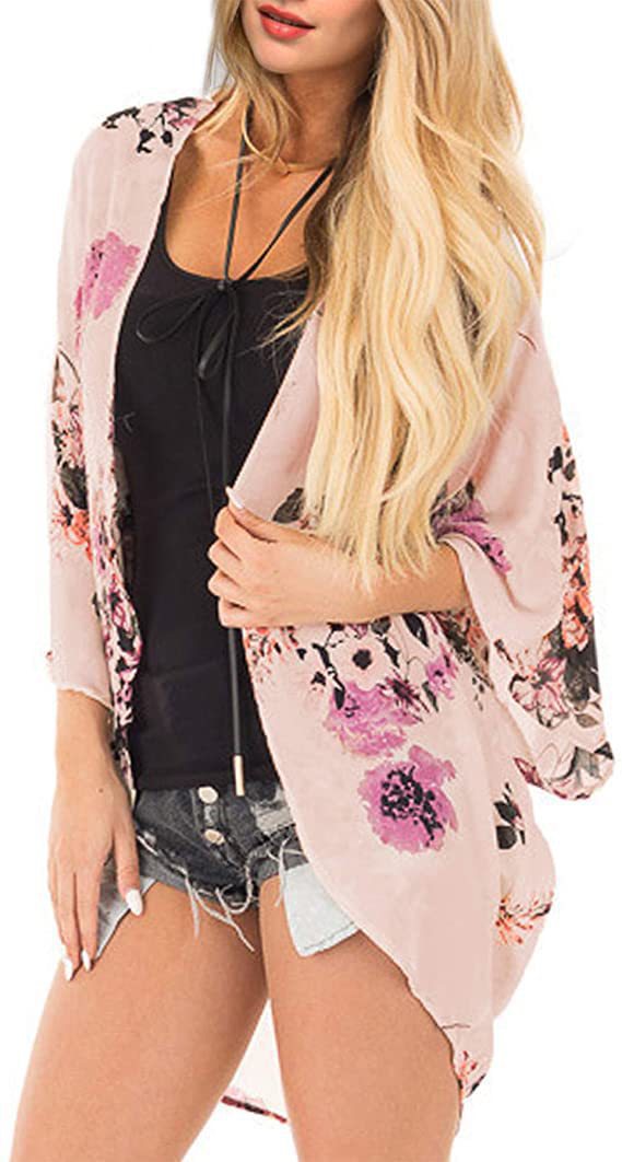 Printed Beach Shawl Blouse