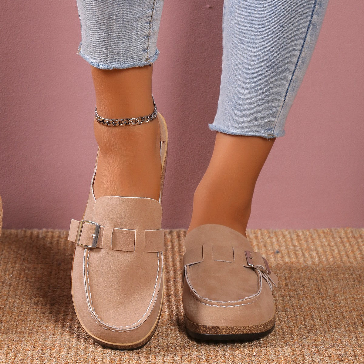 Solid Color Casual Loafers