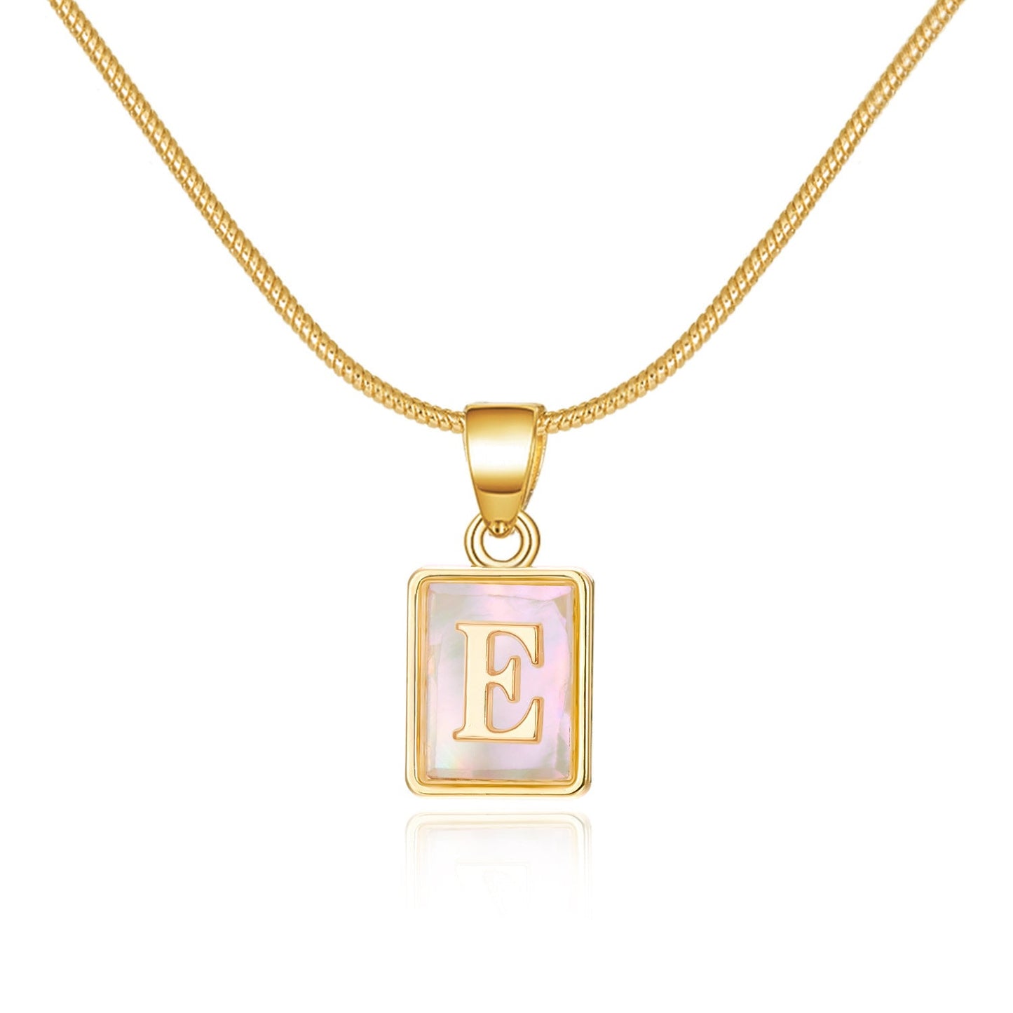 English Letter Pendant Necklace