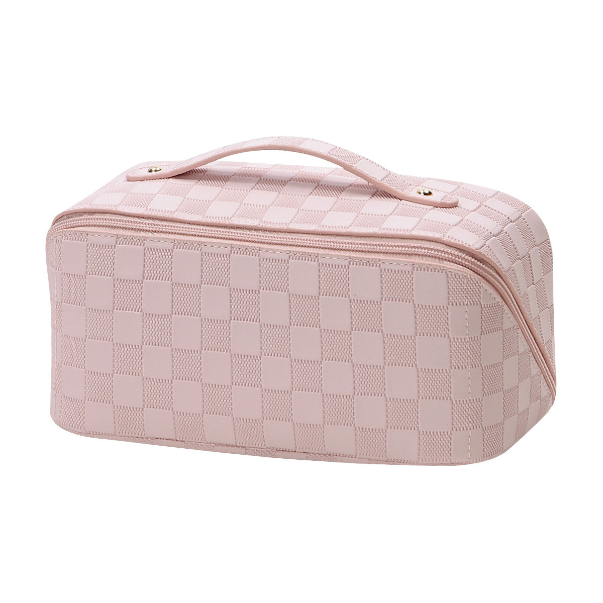 Checkered Multifunctional Cosmetic Bag