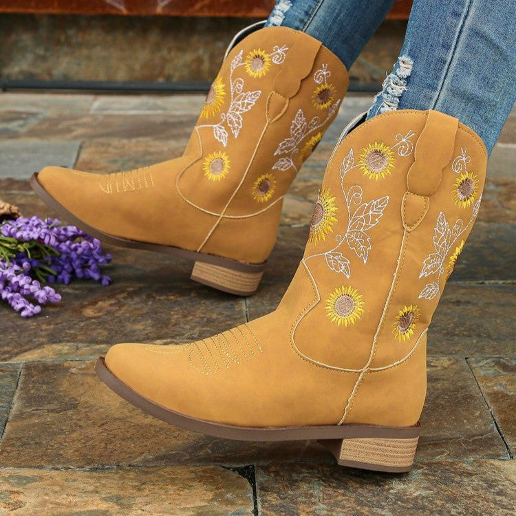 New Embroidered Fashion Boots