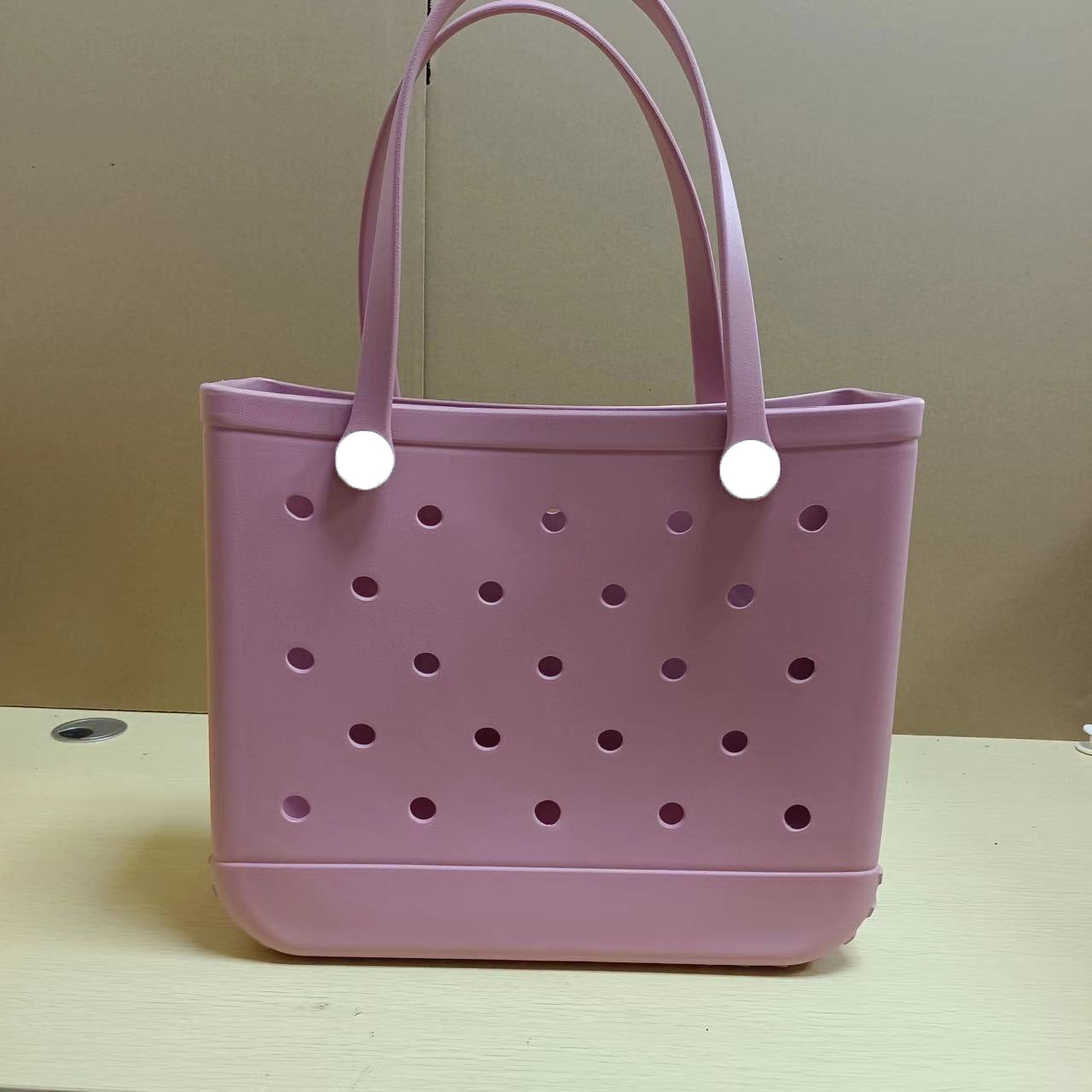 Solid Color EVA Beach Tote