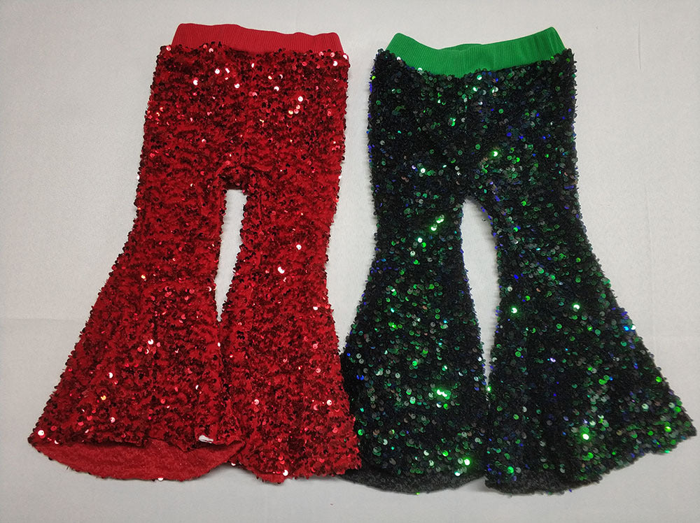 Christmas Kid's Sequin Bell Pants