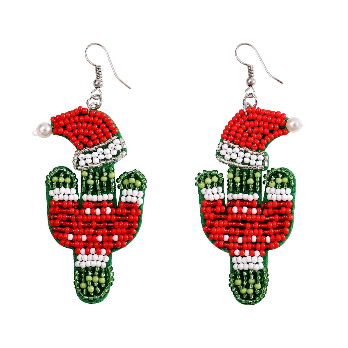 Christmas Handmade Bead Earrings