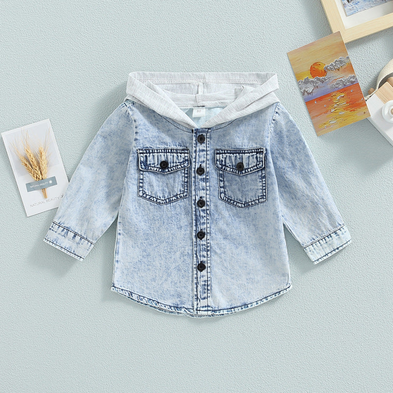 Children's Denim Hooded Jacket