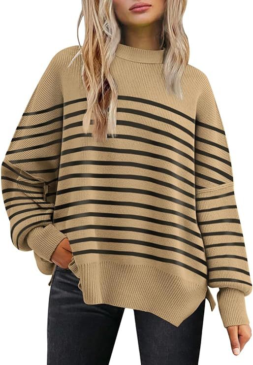 Crew Neck Batwing Sweater