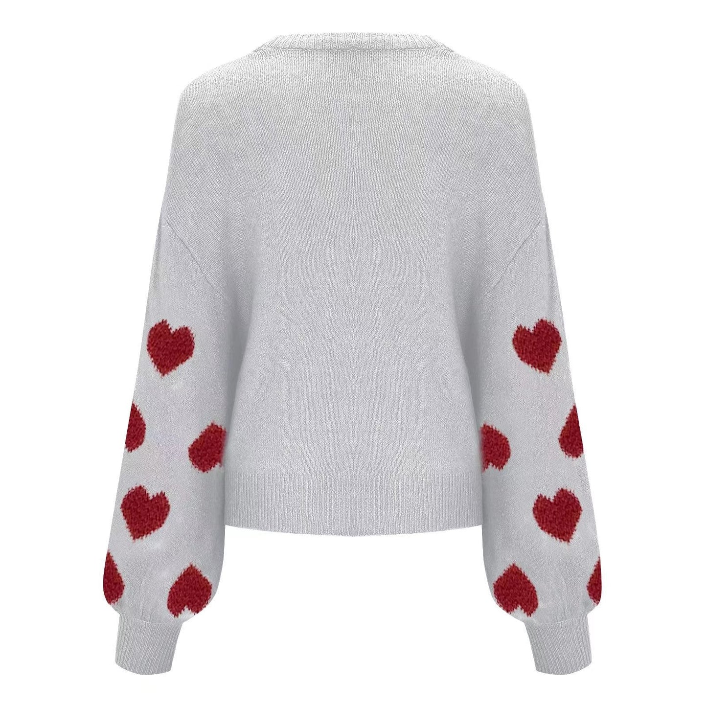 Valentine Heart Wool Knitted Sweater