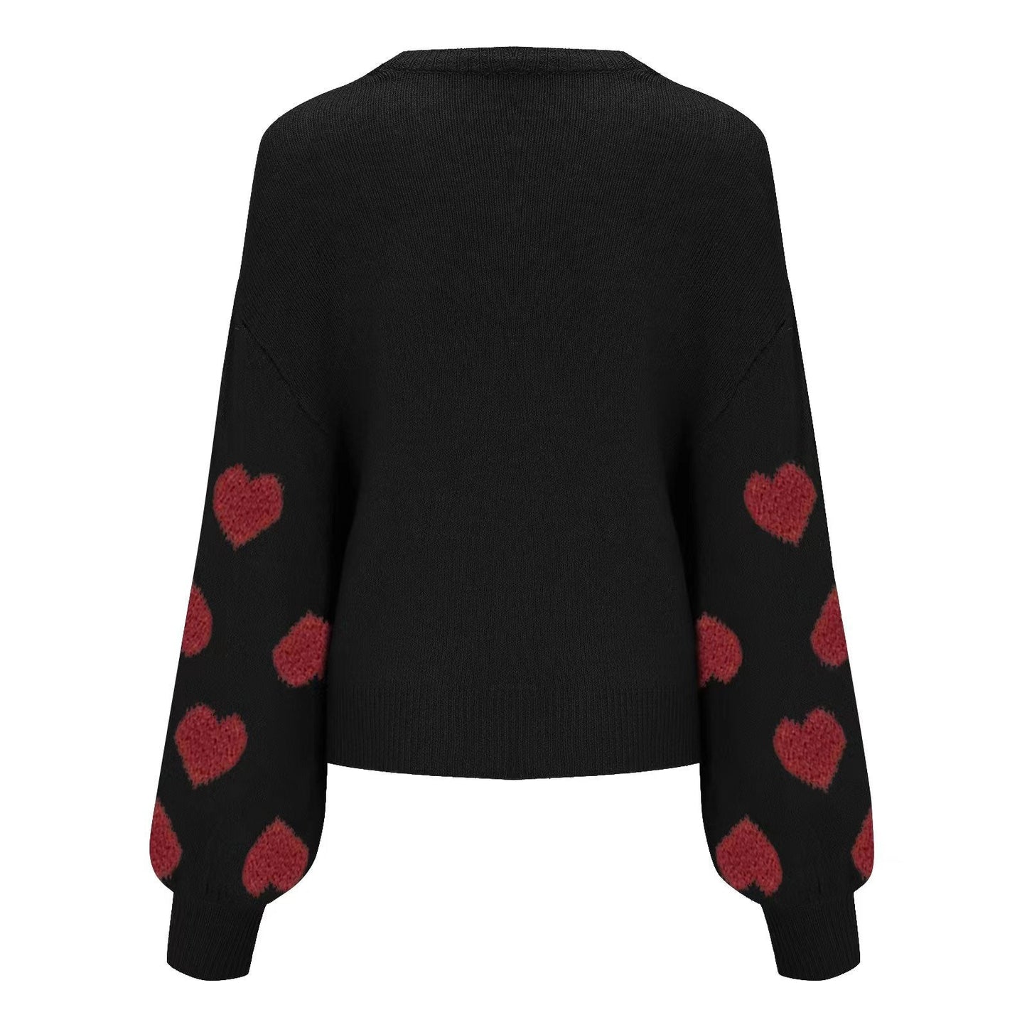 Valentine Heart Wool Knitted Sweater