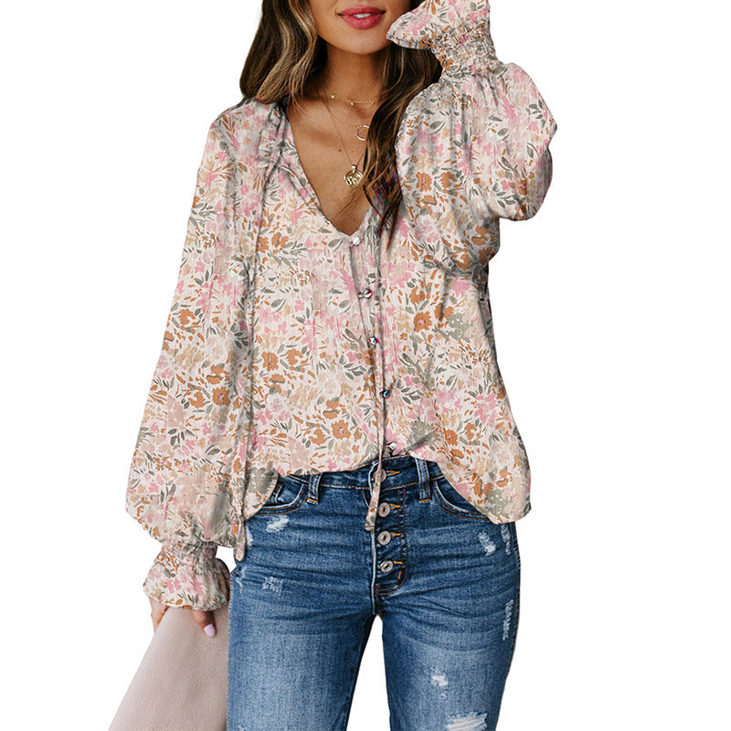 Cakewalk Floral Smocked Blouse