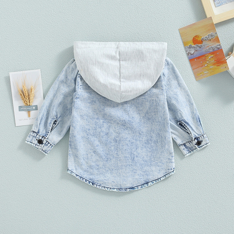 Children's Denim Hooded Jacket