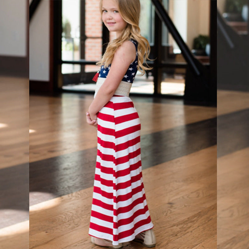 Flag Parent-child Dress