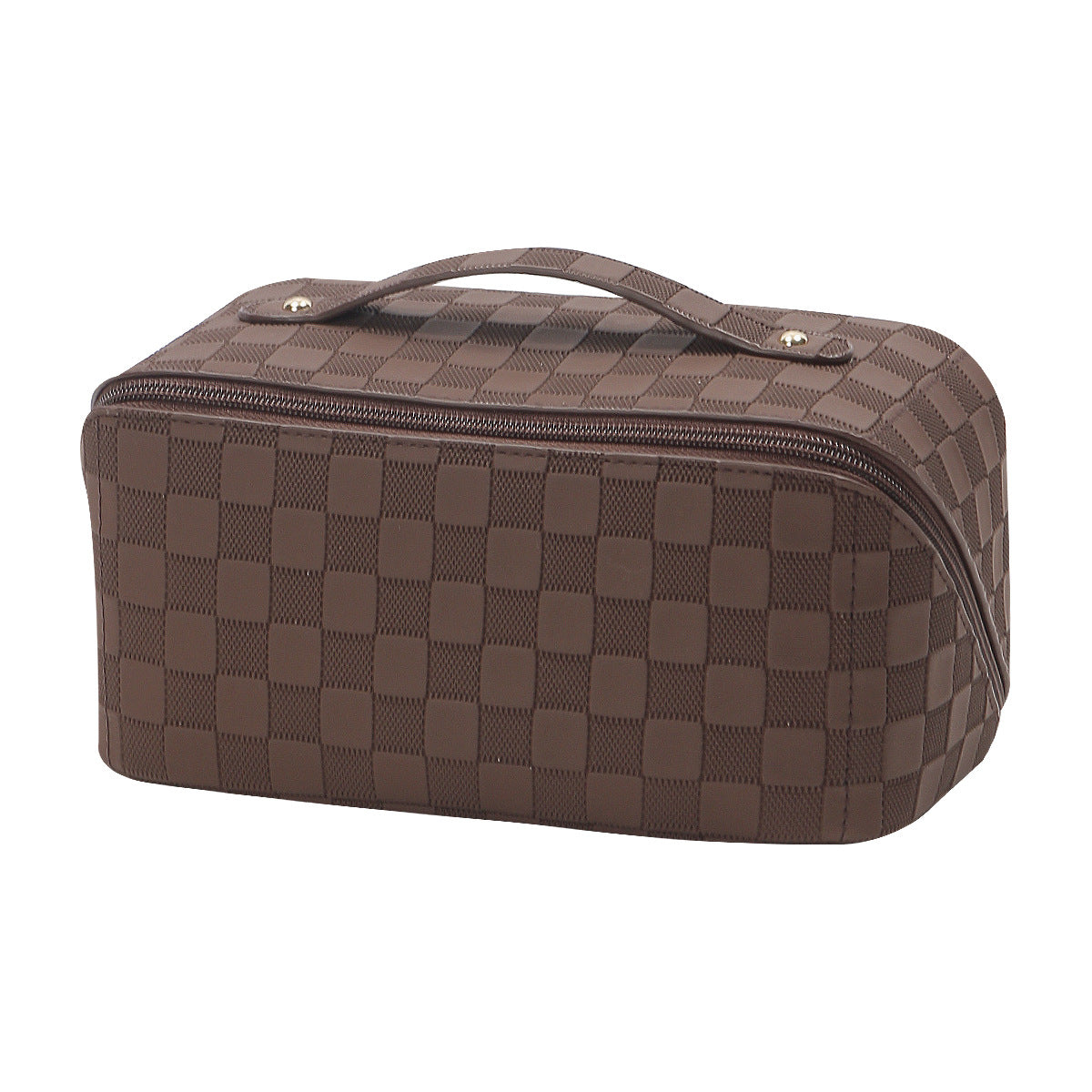 Checkered Multifunctional Cosmetic Bag