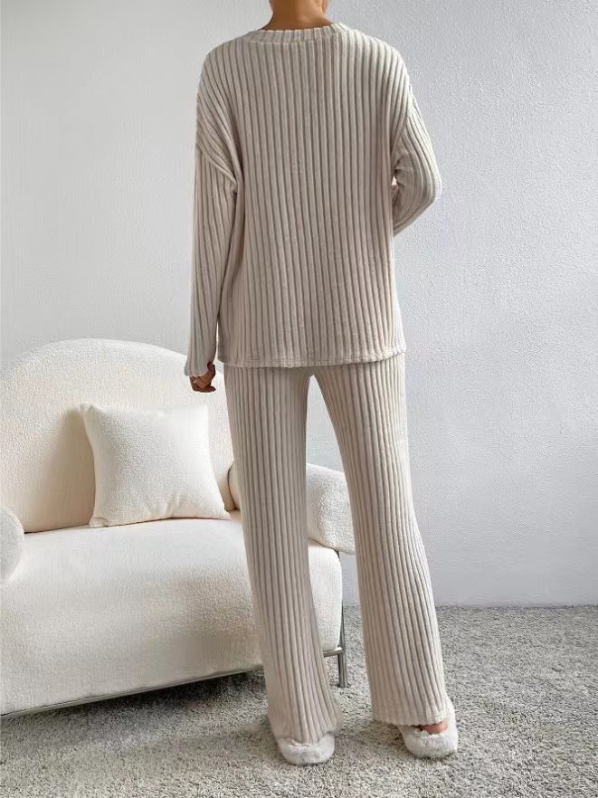 Ribbed Knit Loungewear Set