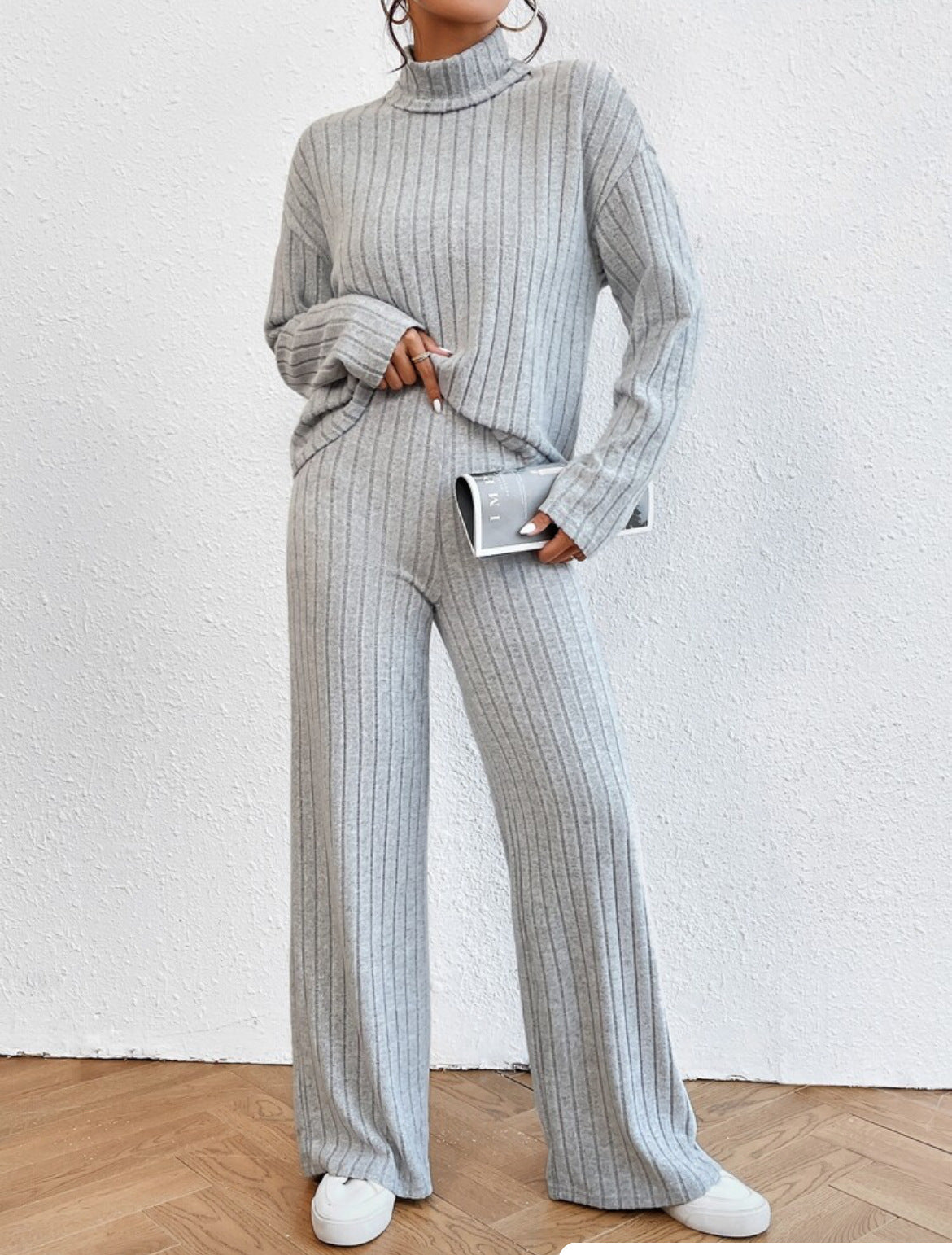 Ribbed Knit Loungewear Set