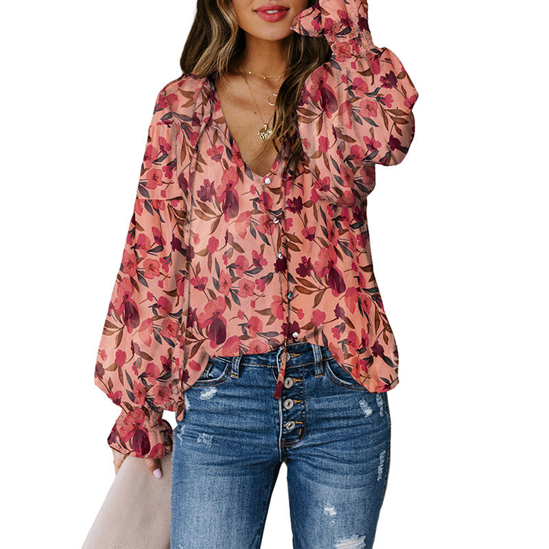 Cakewalk Floral Smocked Blouse