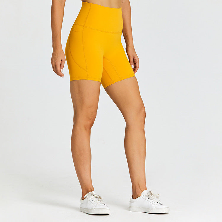 High Rise Elastic Pocket Shorts