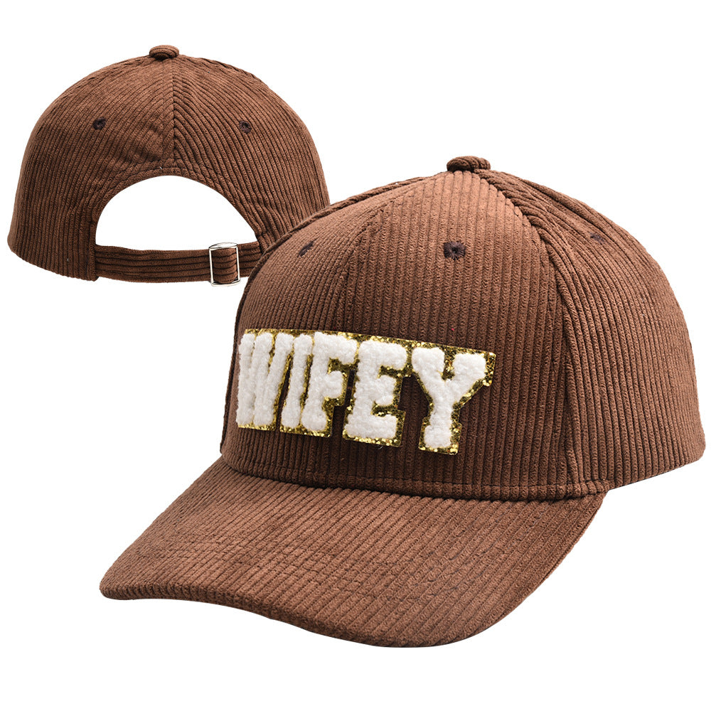 WIFEY Corduroy Baseball Cap