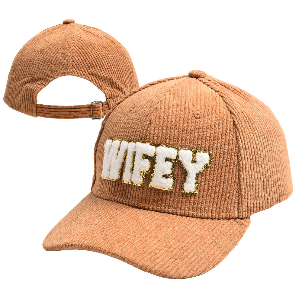 WIFEY Corduroy Baseball Cap