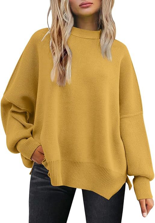 Crew Neck Batwing Sweater