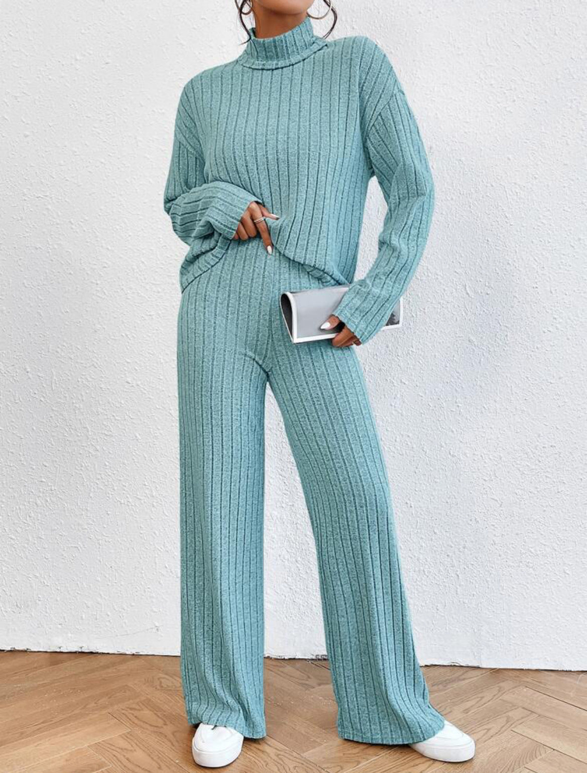 Ribbed Knit Loungewear Set