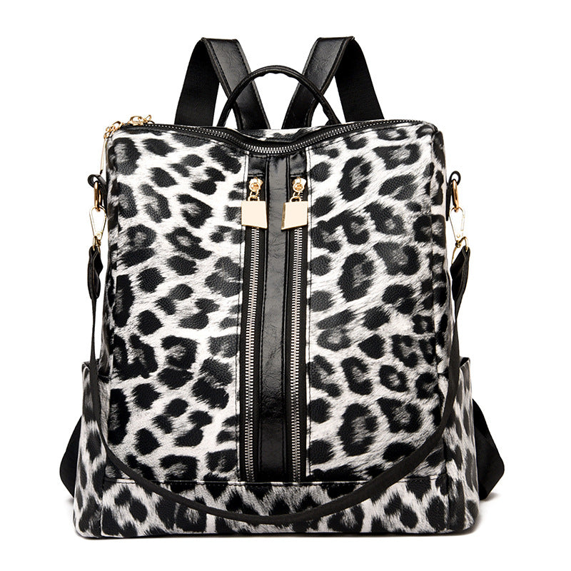 Women's Fashion Leopard Backpack